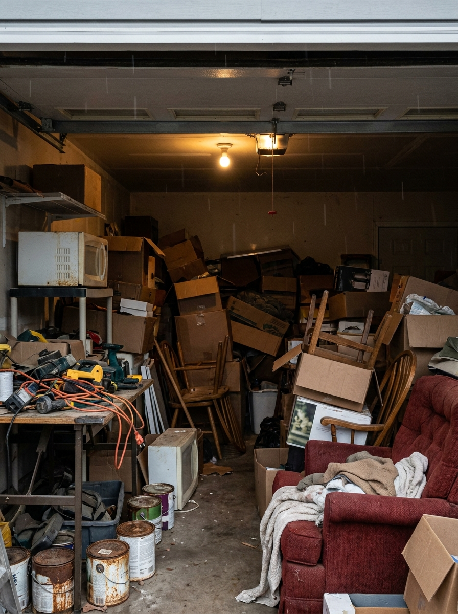 Garage Cleanout — Duluth — before