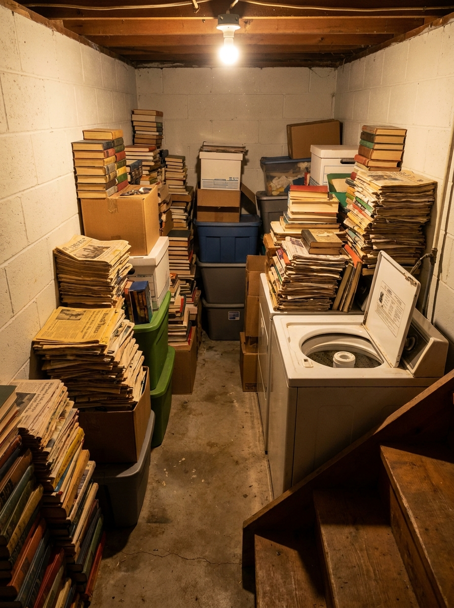 Basement Cleanout — Hermantown — before